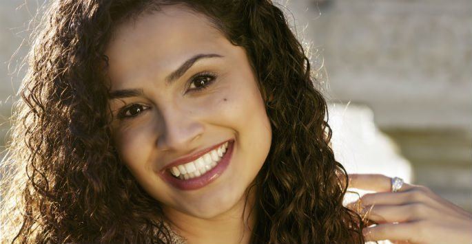 Woman smiling at camera