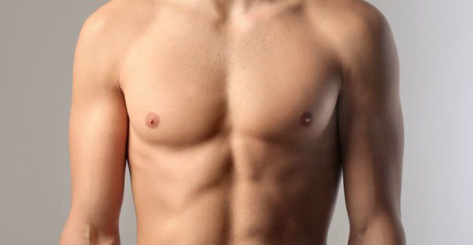 Muscular male chest